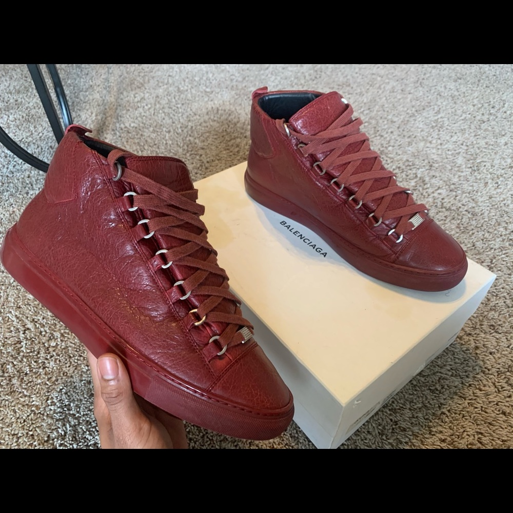 Balenciaga Arena Burgundy Sz EU 44 / US 10